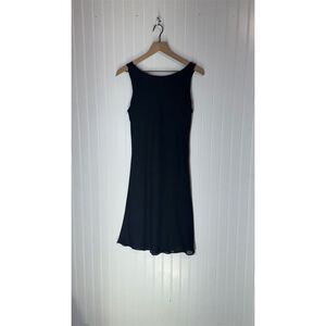 Vintage Y2K Jump Black Fit & Flare Dress 11/12 USA Made 100% Poly Grunge Party